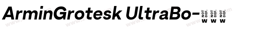 ArminGrotesk UltraBo字体转换